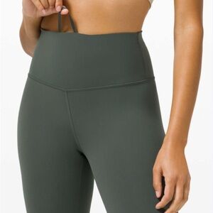lululemon Wunder Under Train High Rise Green Leggings